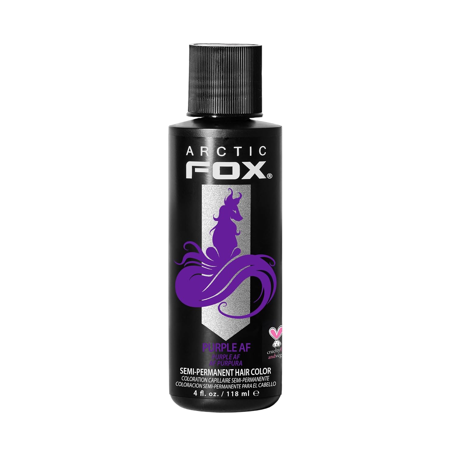 ARCTIC FOX Virgin Pink Semi-Permanent Hair Color - Vegan - 4 fl oz | Vivid and Vibrant, Cruelty Free, Ammonia Free, Peroxide Free, , Cream Formula