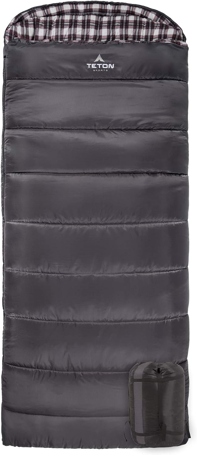 Teton Celsius Regular, 25F, 20F, 0F Degree Sleeping Bags, All Weather Bag for Adults and Kids, Camping Made Easy and Warm, Travel Sack Included