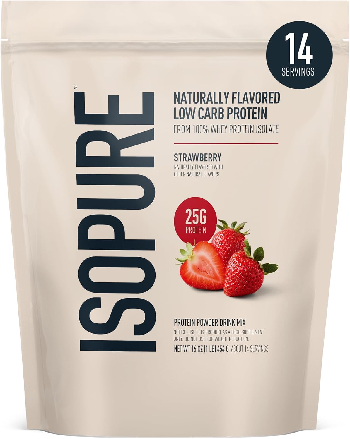 Isopure Low Carb 100% Pure Whey Isolate Protein Powder, Lactose Free, Gluten Free, with Vitamins, Vanilla, 25g Protein Per Serving, 3 Lbs, 43 Servings (Packaging May Vary) | 25g Protein Per Serving, 100% Whey Protein Isolate, Lactose Free, Gluten Free, w…