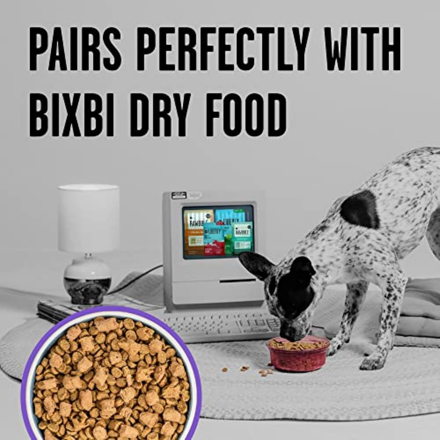 BIXBI Liberty Freeze-Dried Dog Food Topper & Treats, Beef – 98% Meat & Organs, No Refrigeration – USA Made, 26 oz