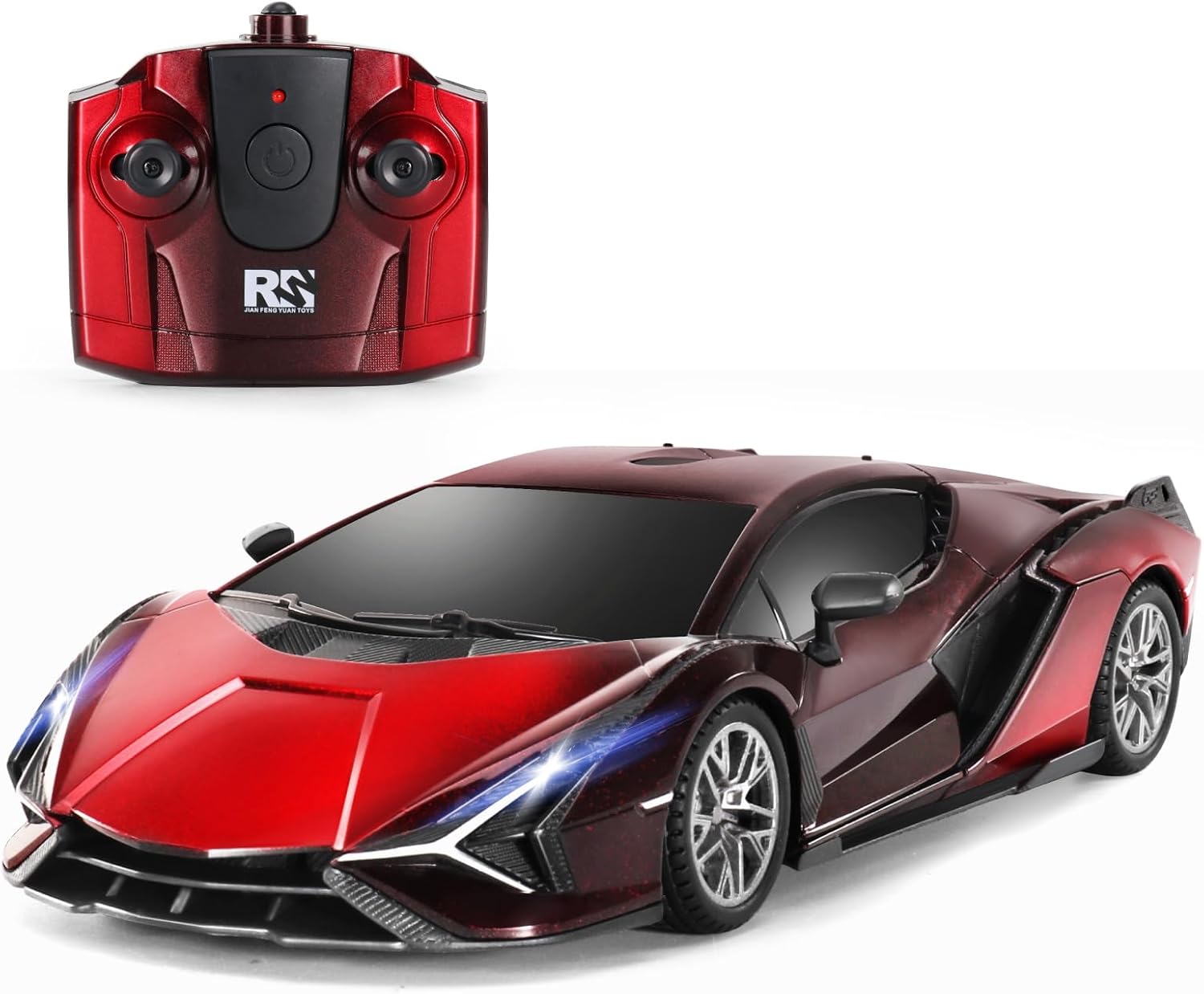 MIEBELY Licensed Bugatti Divo 1:24 Model RC Race Car for Kids Adults | Officially licensed;2.4GHz control; LED headlights;3.7V battery;sturdy ABS;indoor/outdoor play;gift for boys & collectors