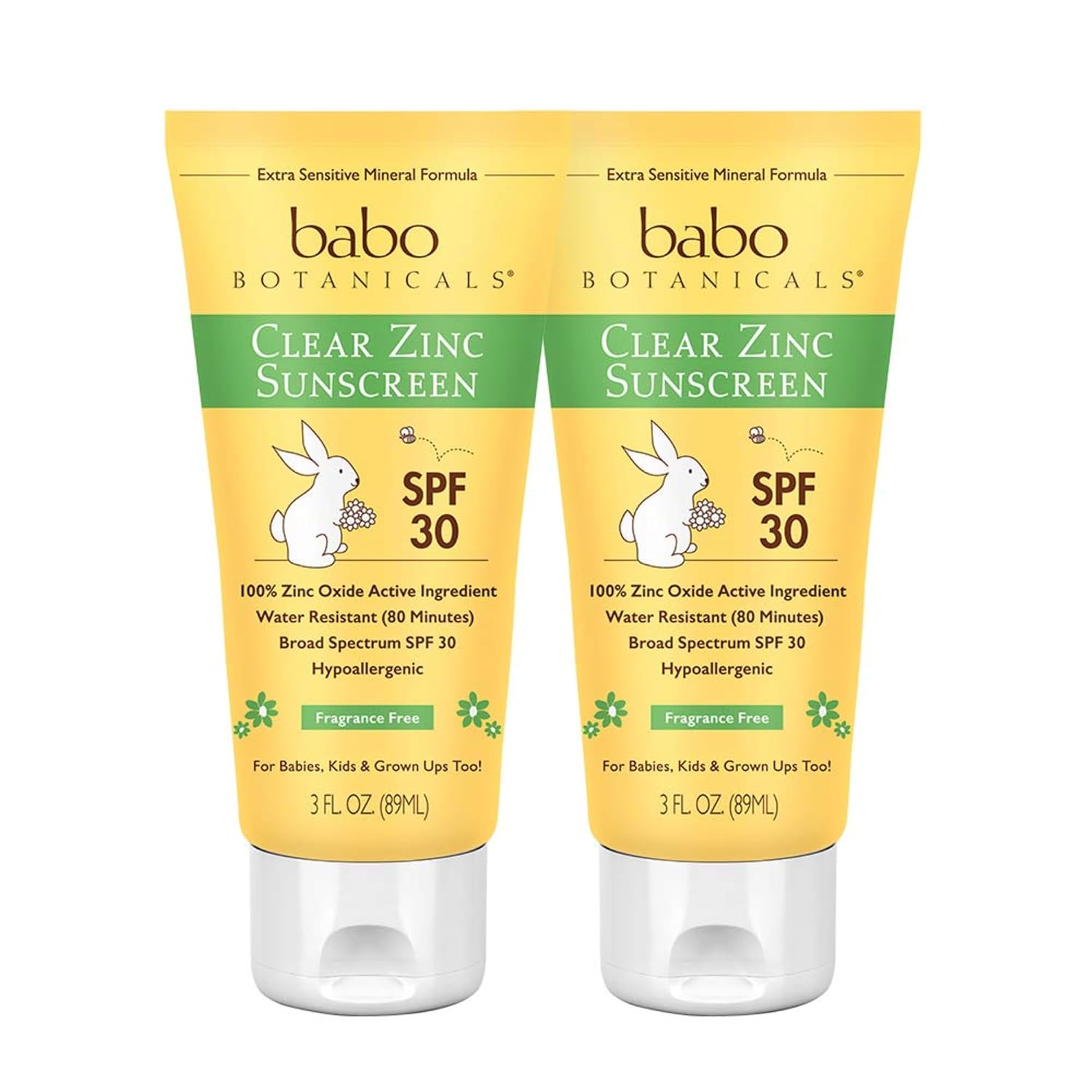 Babo Botanicals Sheer Zinc Mineral Sunscreen Lotion SPF30 - Natural Zinc Oxide - Shea Butter - Face & Body - Water Resistant - Fragrance-Free - EWG Verified - Vegan - For all ages - 1 or 2 Pack