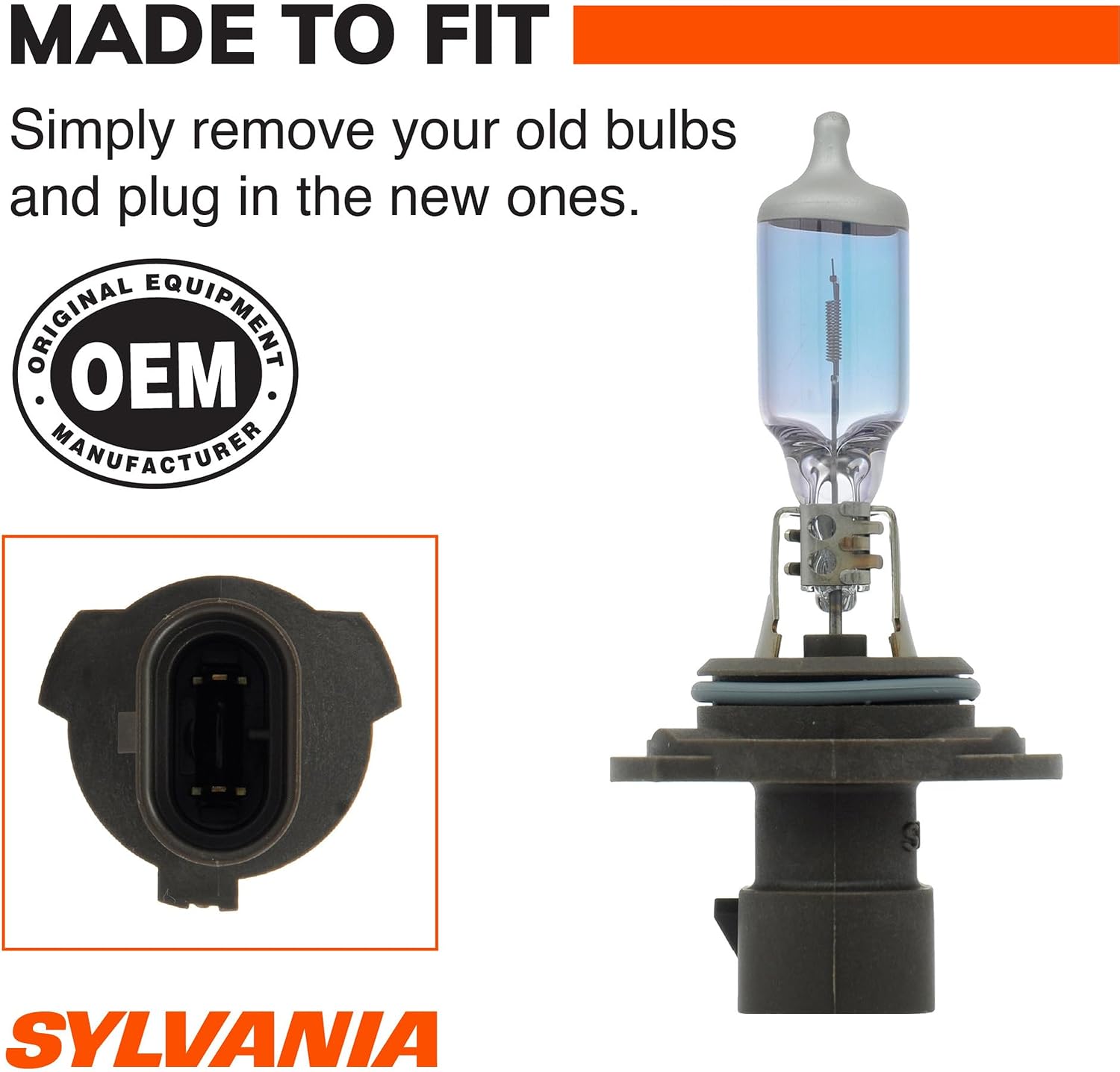 SYLVANIA - 9006XS SilverStar - High Performance Halogen Headlight Bulb, High Beam, Low Beam and Fog Replacement Bulb