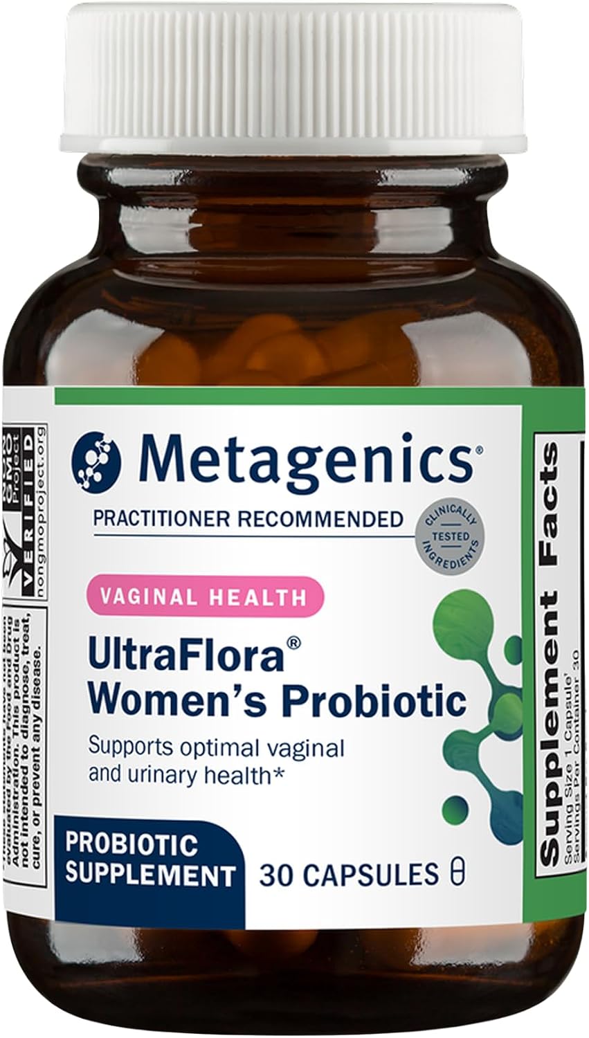 Metagenics UltraFlora Women’s Probiotic – Shelf-Stable Supplement for Vaginal Health