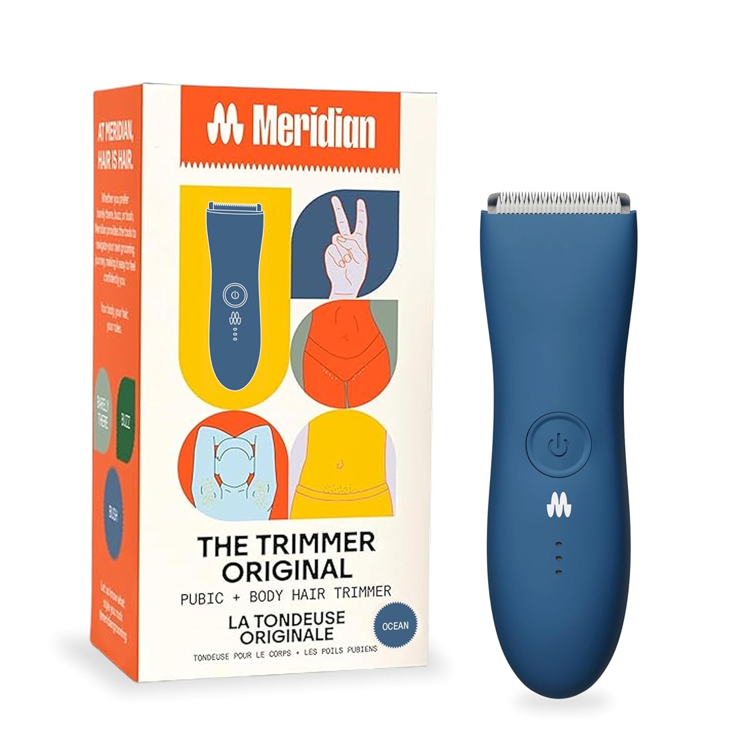 MERIDIAN The Trimmer Original | Body Hair Trimmer for Men & Women | Sage