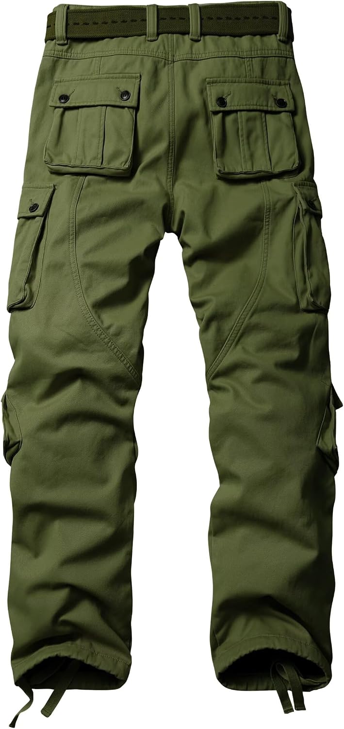 TRGPSG Men's Fleece Lined Hiking Cargo Pants