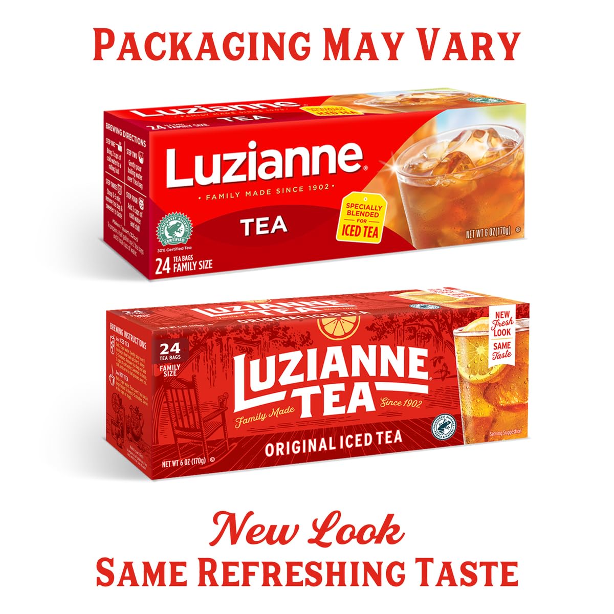 Luzianne Green Tea Bags, Family Size, 24ct Box (Pack of 1)