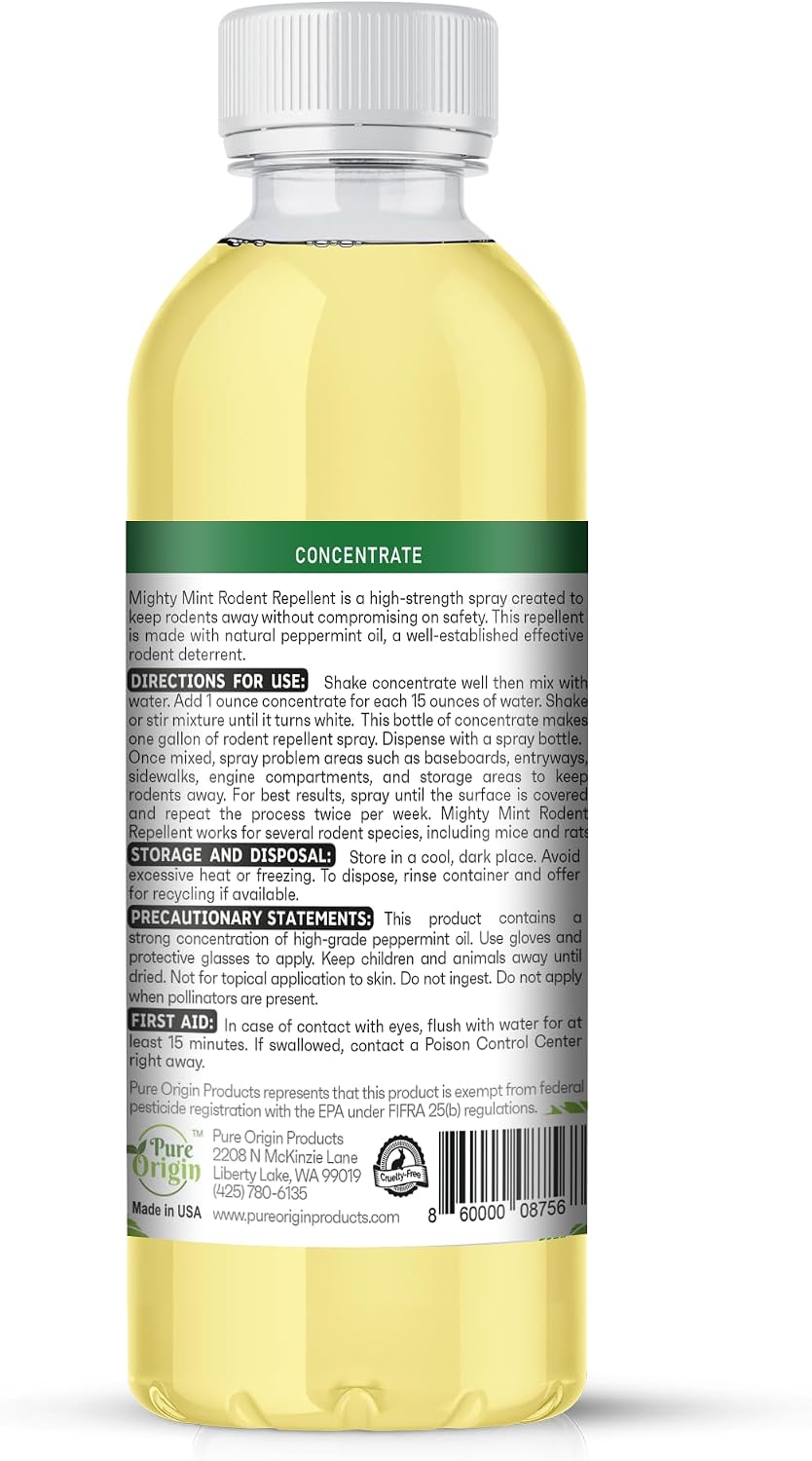 Mighty Mint Peppermint Oil Rodent Repellent Spray, 16 oz