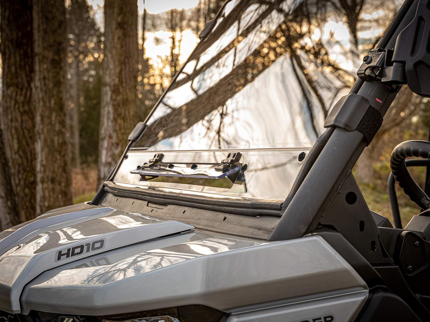 SuperATV Flip-Vent Windshield for Can Am Defender HD Models