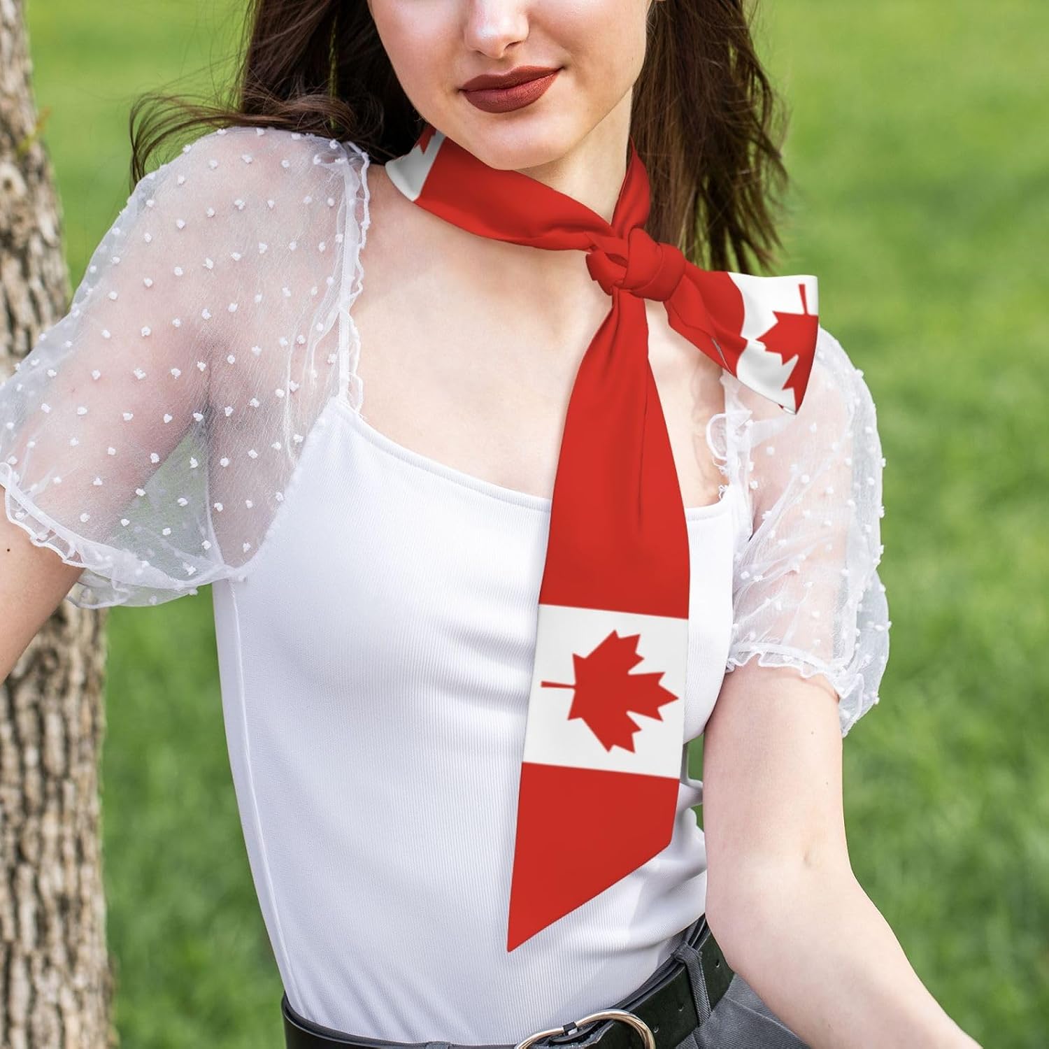 Country Flag Scarf For Women, Multi‑purpose Ribbon, Fashion Neck Hair Handbag Accessory, Versatile Bandana Headband