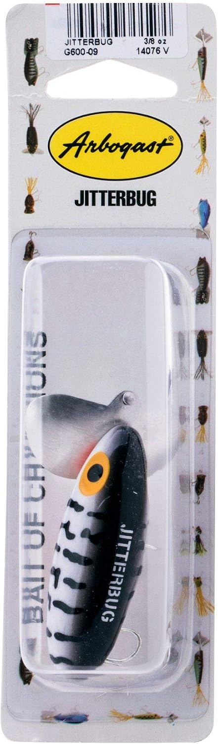 Arbogast Jitterbug Topwater Bass Fishing Lure - Excellent for Night Fishing