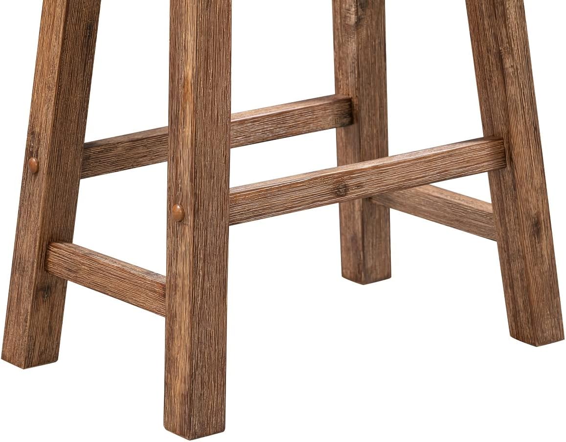 Boraam Sonoma Saddle Stool, Chestnut