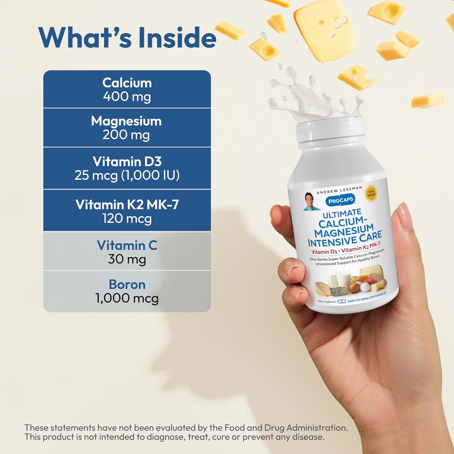 ANDREW LESSMAN Calcium-Magnesium Intensive Care K2 MK7-360 Caps