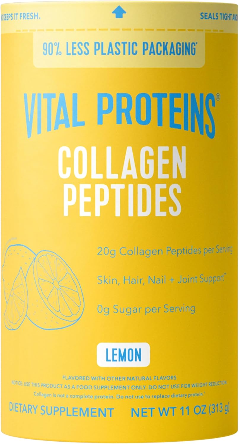 Vital Proteins Collagen Peptides Powder, Unflavored Stick Packs, 20 Count | 10g Hydrolyzed Collagen Peptide Per Packet, Supports Hair Skin & Nails, Travel-Friendly Stick Packs, 20 Servings