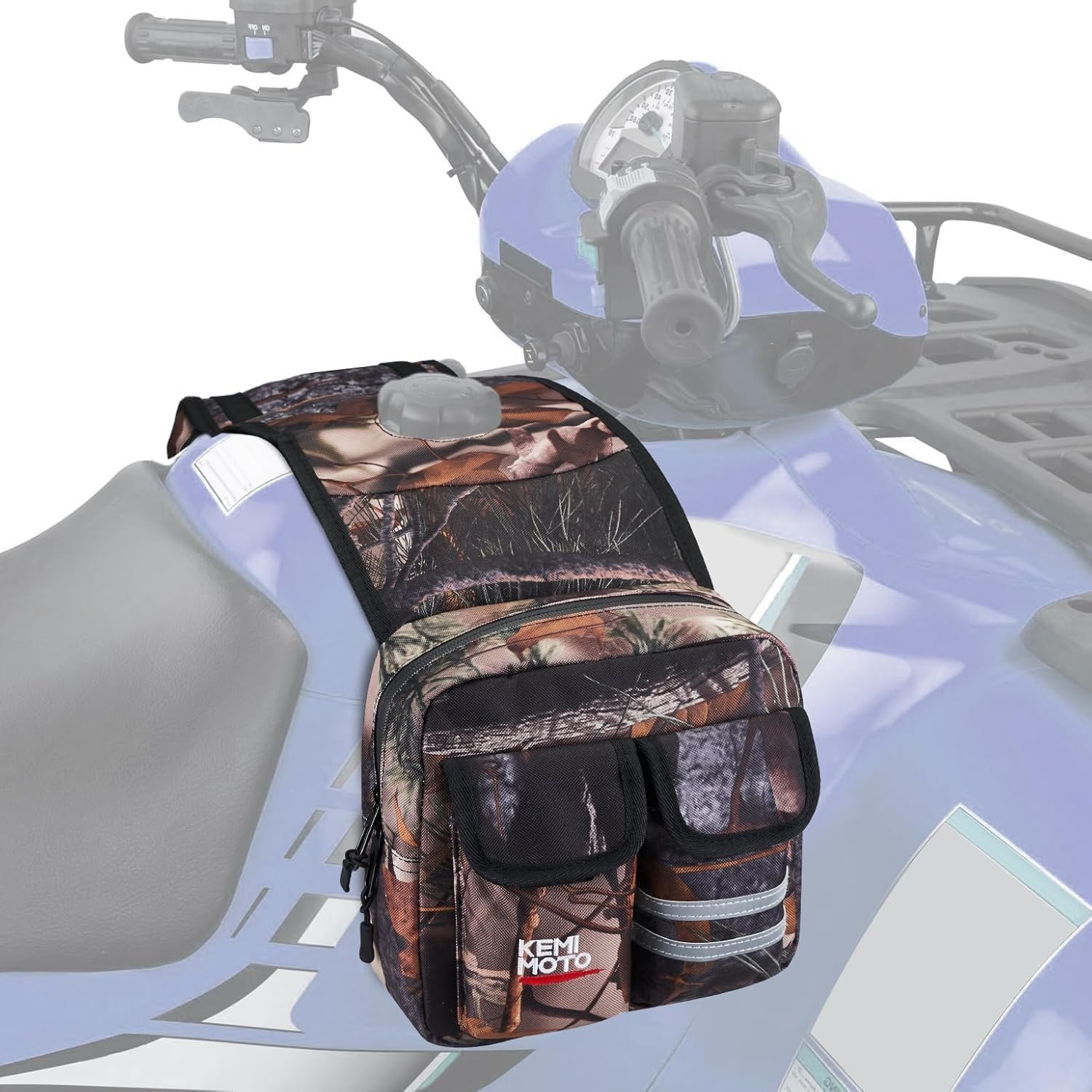 KEMIMOTO ATV Tank Bag, Water-resistant Warm Cooler Motorcycle Saddle Bag