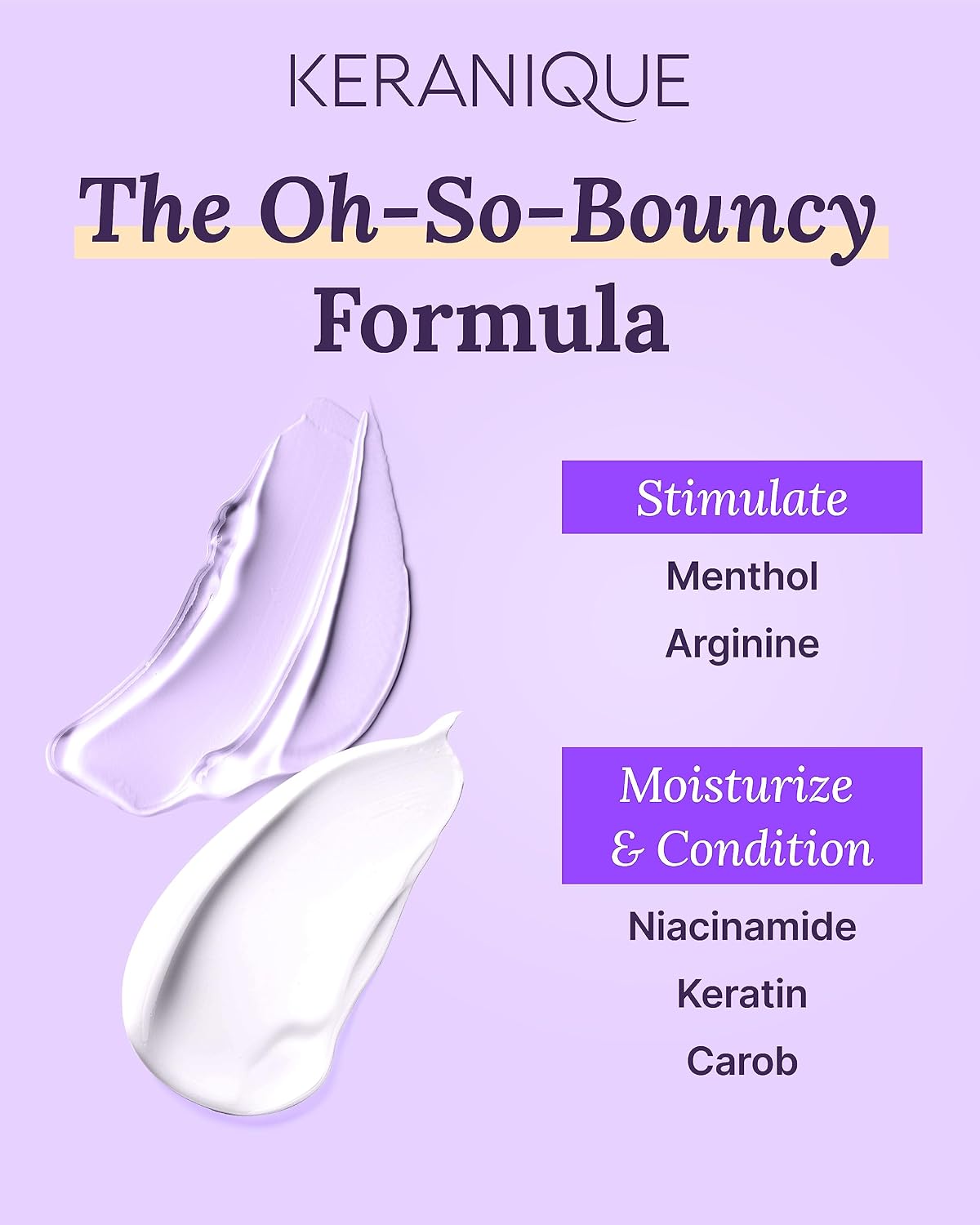 Keranique Volumizing Shampoo & Conditioner Set for Hair Repair, Growth & Thinning Hair Support – Keratin, Biotin, Menthol & Niacinamide, Lightweight Strengthening Formula - Keratin Amino Complex™