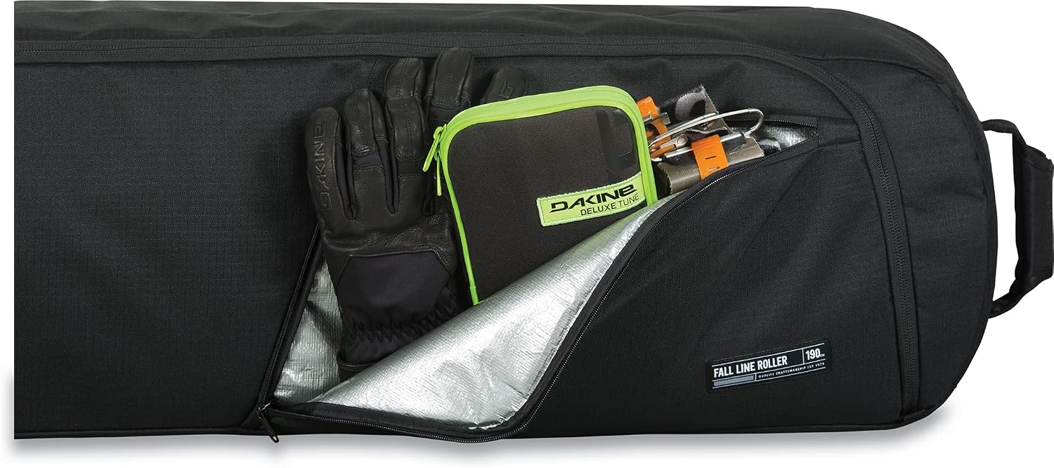 Dakine Fall Line Ski Roller Travel Bag - Black, 175CM