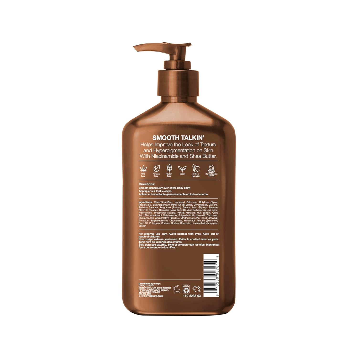 Hempz Sweet Jasmine & Rose Herbal Body Moisturizer for Women, 17 Fl. oz. - Moisturizing Lotion with 100% Pure Hemp Seed Oil, Collagen