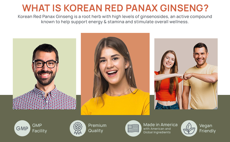 HMS Nutrition Korean Red Panax Ginseng