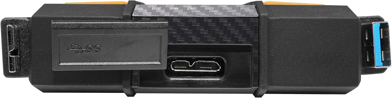 ADATA HD710 Pro - 4 TB External Hard Drive - Shockproof, Waterproof & Dustproof - Durable Storage - For Gamers, Students & Professionals - Mac, PC & Linux Compatible - Black - AHD710P-1TU31-CBK