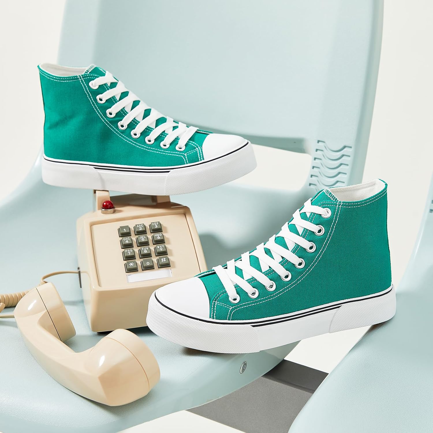 hash bubbie High Top Canvas Sneakers Fashion Walking Shoes