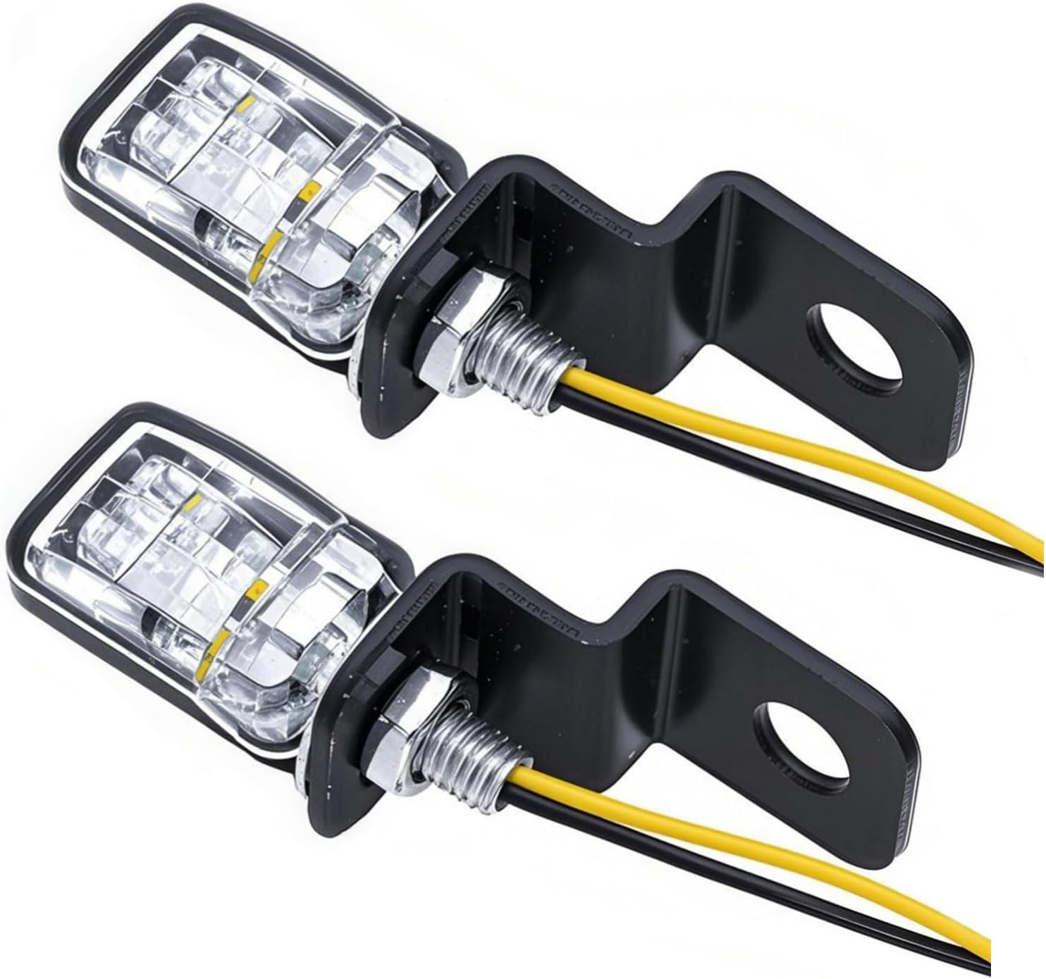 2PCS 12V Universal Motorcycle Mini Flowing LED Turn Signal Blinkers