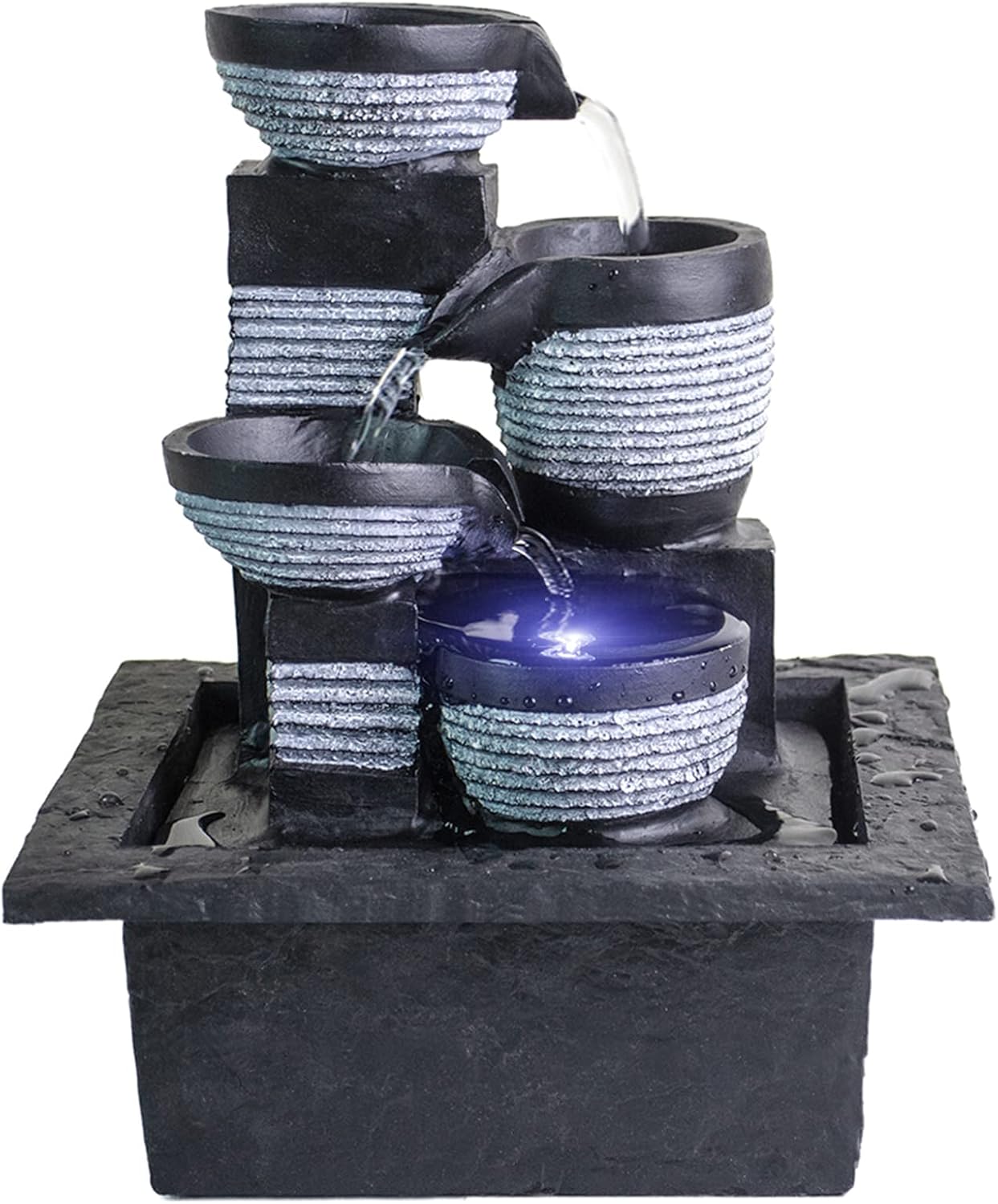 Resin LED Indoor Water Fountains | Office, Home Relocation Gifts
