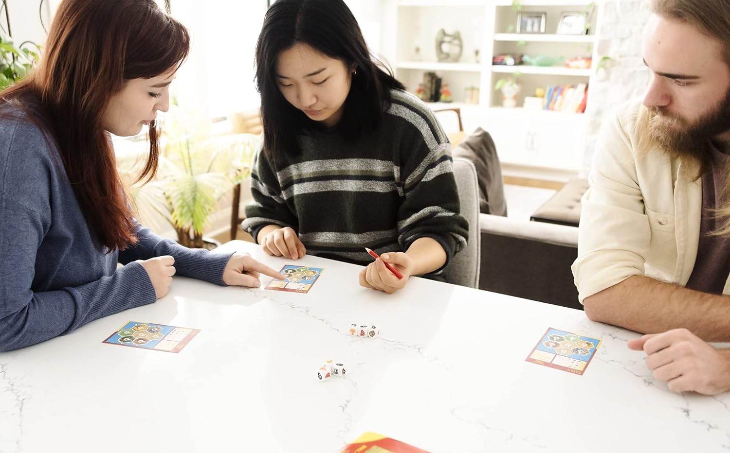 CATAN Dice Game - Portable Fun for On-the-Go Adventures! Strategy Game, Family Game for Kids and Adults, Ages 7+, 1-4 Players, 15-30 Minute Playtime