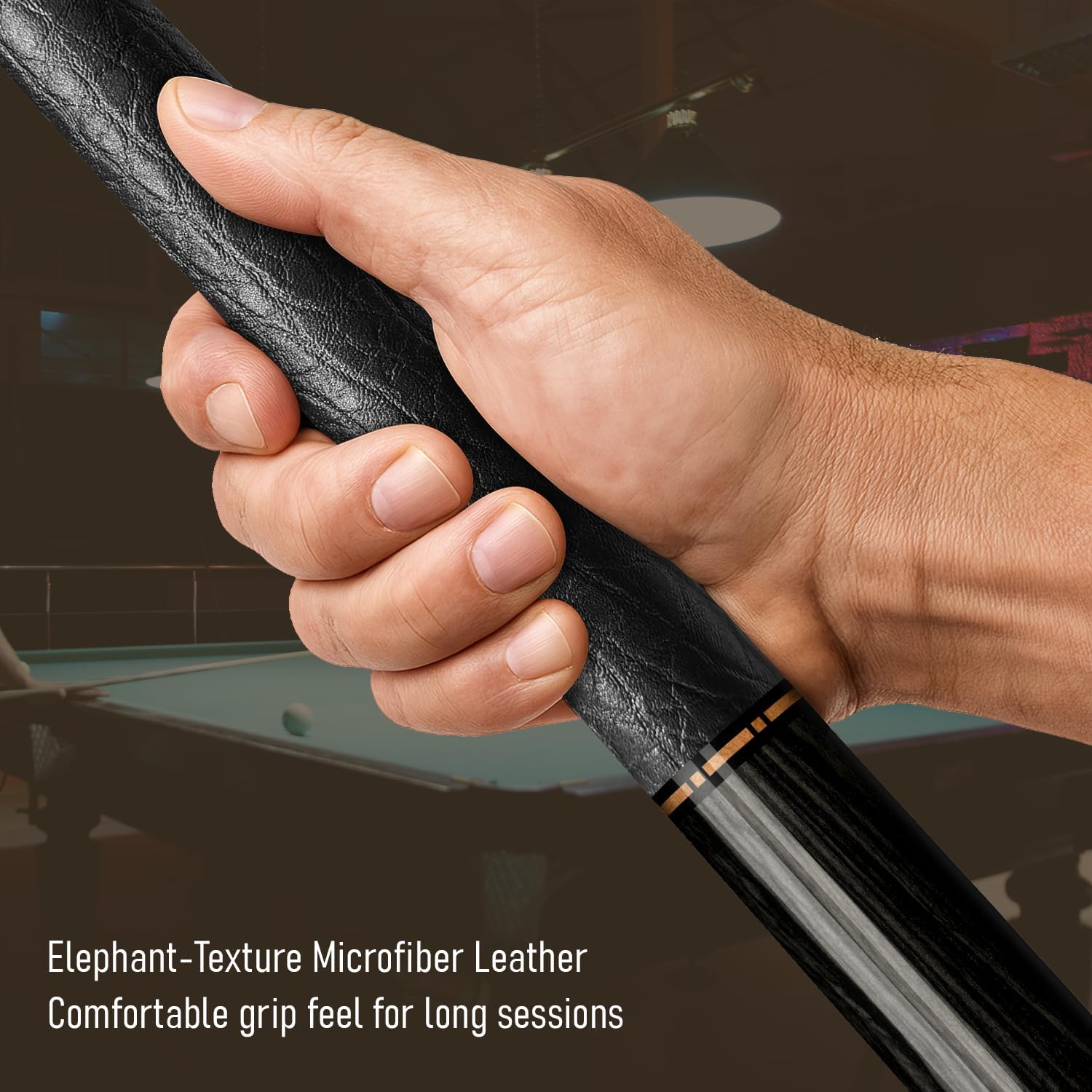 CUEBOTS Glass Fiber Cue, Glass Fiber House Cue Stick, Club Cue, Cue for Beginners, Durable Uni-QR, 3/8-10, 5/16-18 Joint, Long Lasting Glassfiber Shaft, 7-Layer Microfiber Tip