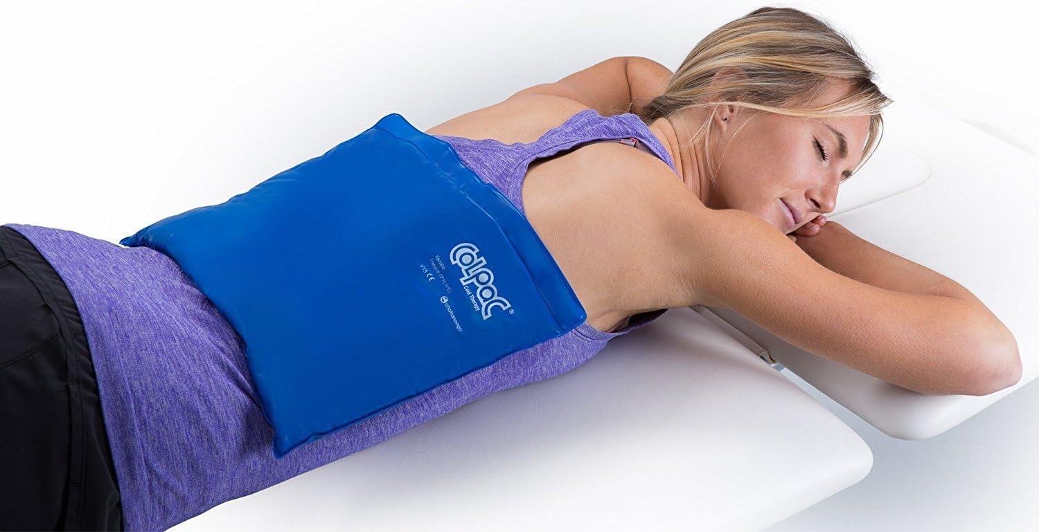 Chattanooga ColPac - Reusable Gel Ice Pack - Black Polyurethane - Standard - 10 in x 13.5 in - Cold Therapy - Knee, Arm, Elbow, Shoulder, Back - Aches, Swelling, Bruises, Sprains, Inflammation
