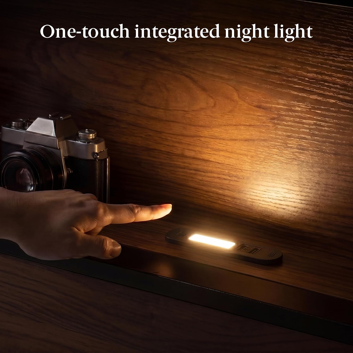 Zinus Kai Platform Bed Frame, RGB LED Lights, No Box Spring Needed, Full | Two-Tier Headboard for Space-Saving Storage, Built-in USB Charging Station, Soft Ambient Night Light