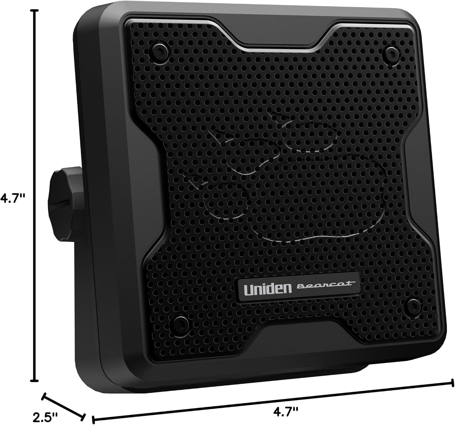 Uniden (BC20) Bearcat 20-Watt External Communications Speaker. Durable Rugged Design, Perfect for Amplifying Uniden Scanners, CB Radios, and Other Communications Receivers ,Black