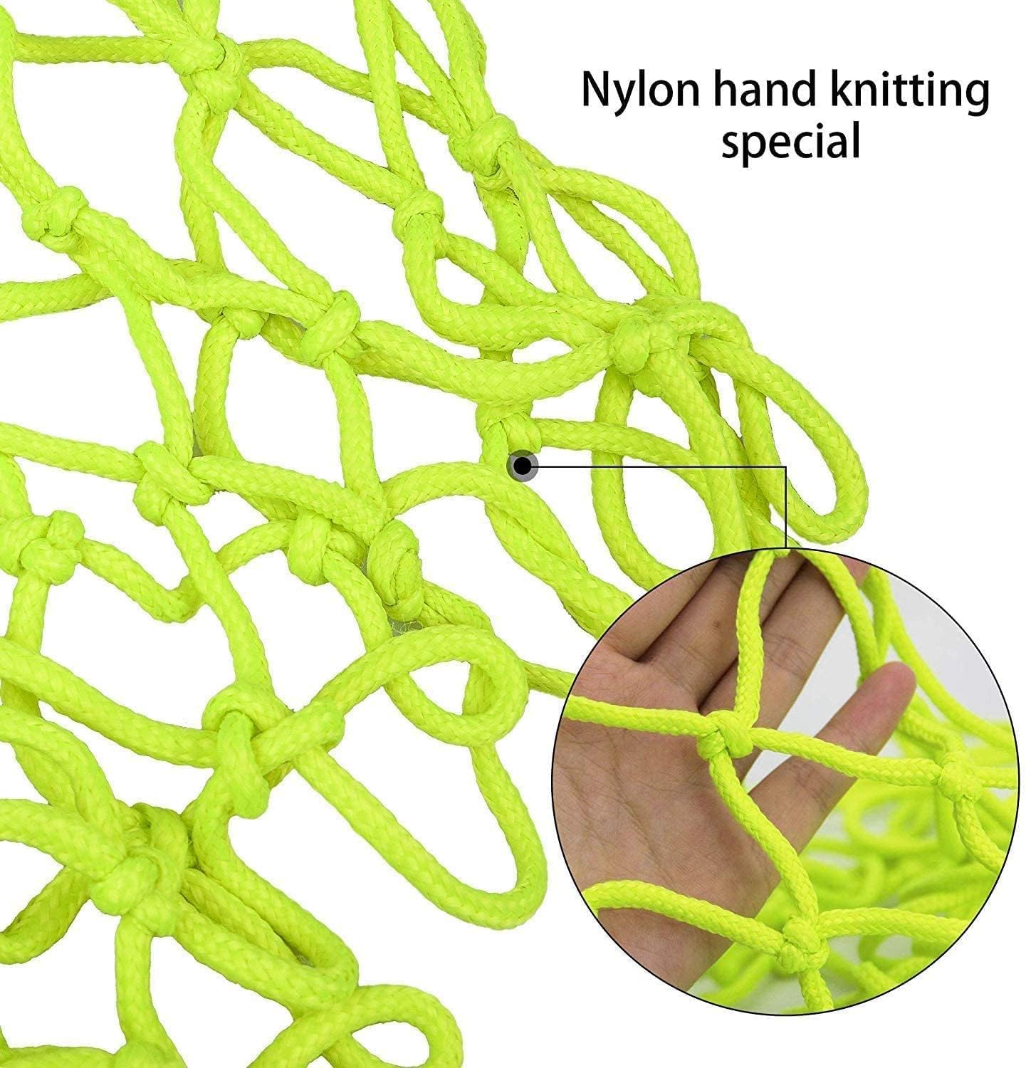 LAO XUE Nightlight Basketball Net Replacement,Luminous Outdoor Nylon Net