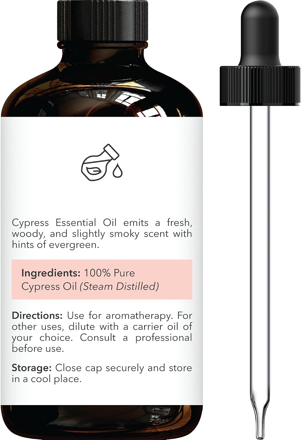 Brooklyn Botany Peppermint Essential Oil - Huge 4 Fl Oz - 100% Pure and Natural - Premium Grade with Dropper - for Aromatherapy and Diffuser