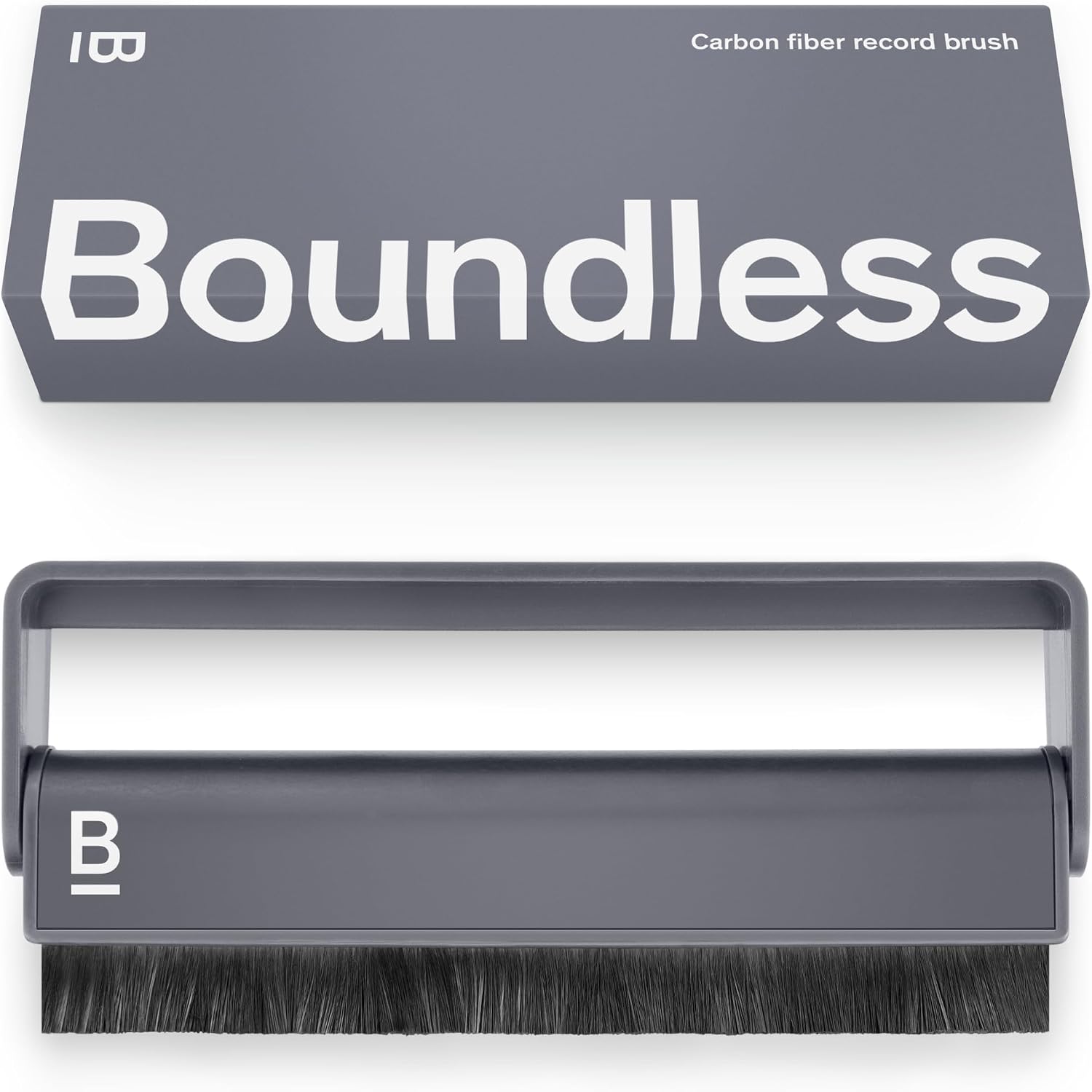 Record Cleaner Brush - Carbon Fiber Anti-Static Vinyl Brush | Soft Conductive Bristles for Gentle Vinyl Record Cleaning & Dust Removal - Essential