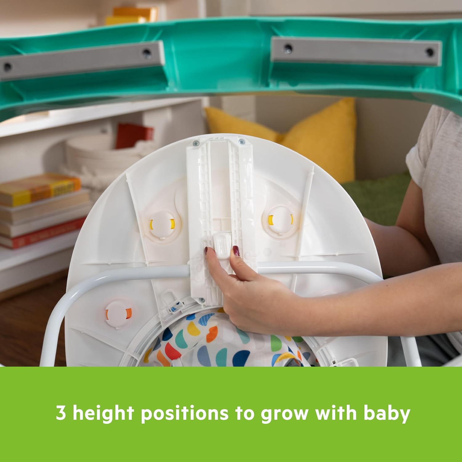 Bright Starts JuneBerry Walk-A-Bout Baby Walker and Entertainer, with Easy Fold Frame for Storage, Ages 6 Months +