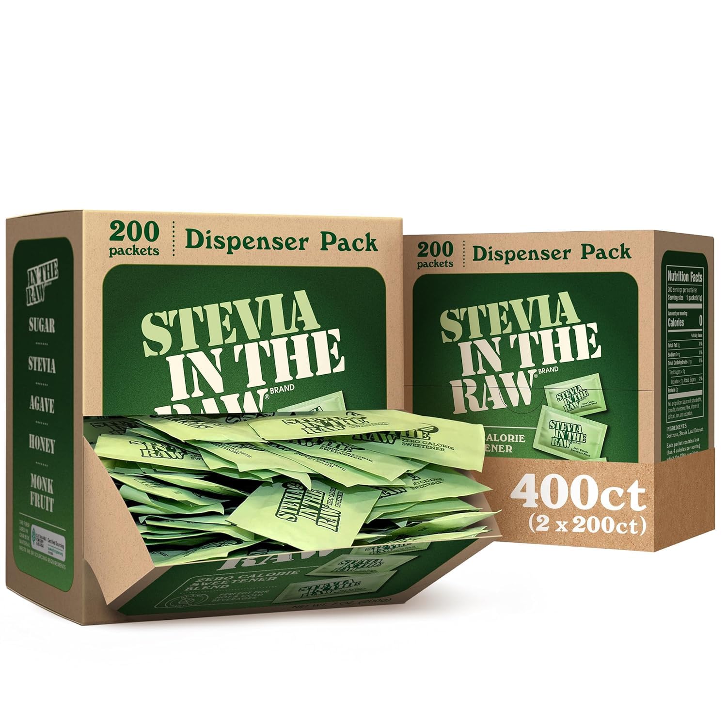 Stevia In The Raw 50 Count Box (Pack of 1) , 1.75 ounce each