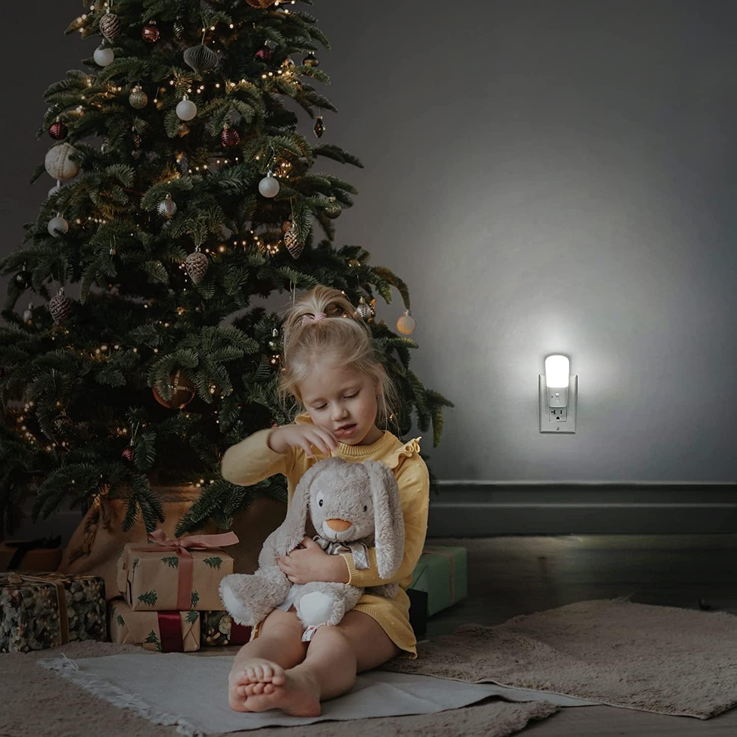 LOHAS-LED Plug in Night Light, Dimmable LED Night Lights Dusk to Dawn 2Pack