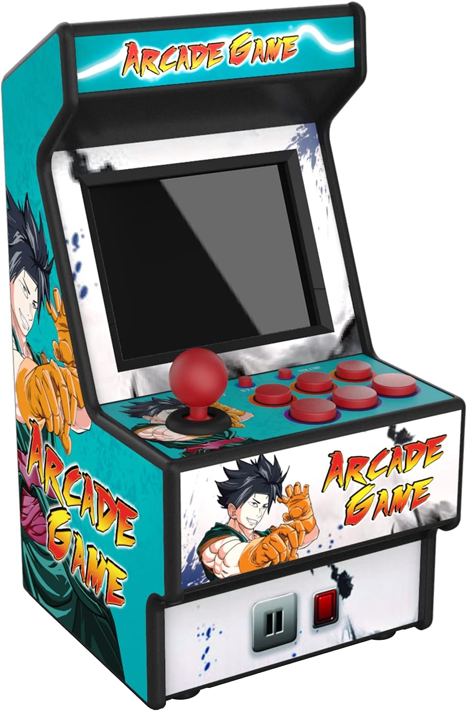 Mini Arcade Machine, Built in 156 Classic Retro Games, 2.8 Inch Screen | 156 Classic 16-Bit Video Games, Handheld Game Console, Rechargeable Battery, Support for TV Output, Birthday Present for kids