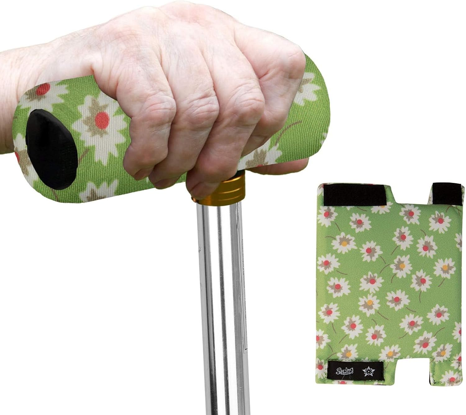 SPRING SEAON Cane Handle Pad Cover,T-Handle Grip Cushion for Walking Canes