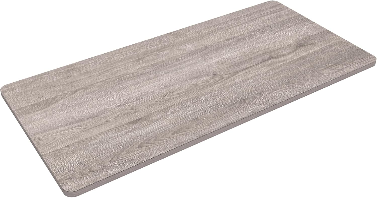 FLEXISPOT Acacia Solid Wood 55"x28" Butcher Block Desktop, Walnut | Acacia Solid Wood, Thick Beveled Edge, For Standing Desk, Office Table, Workbench, DIY Furniture Projects
