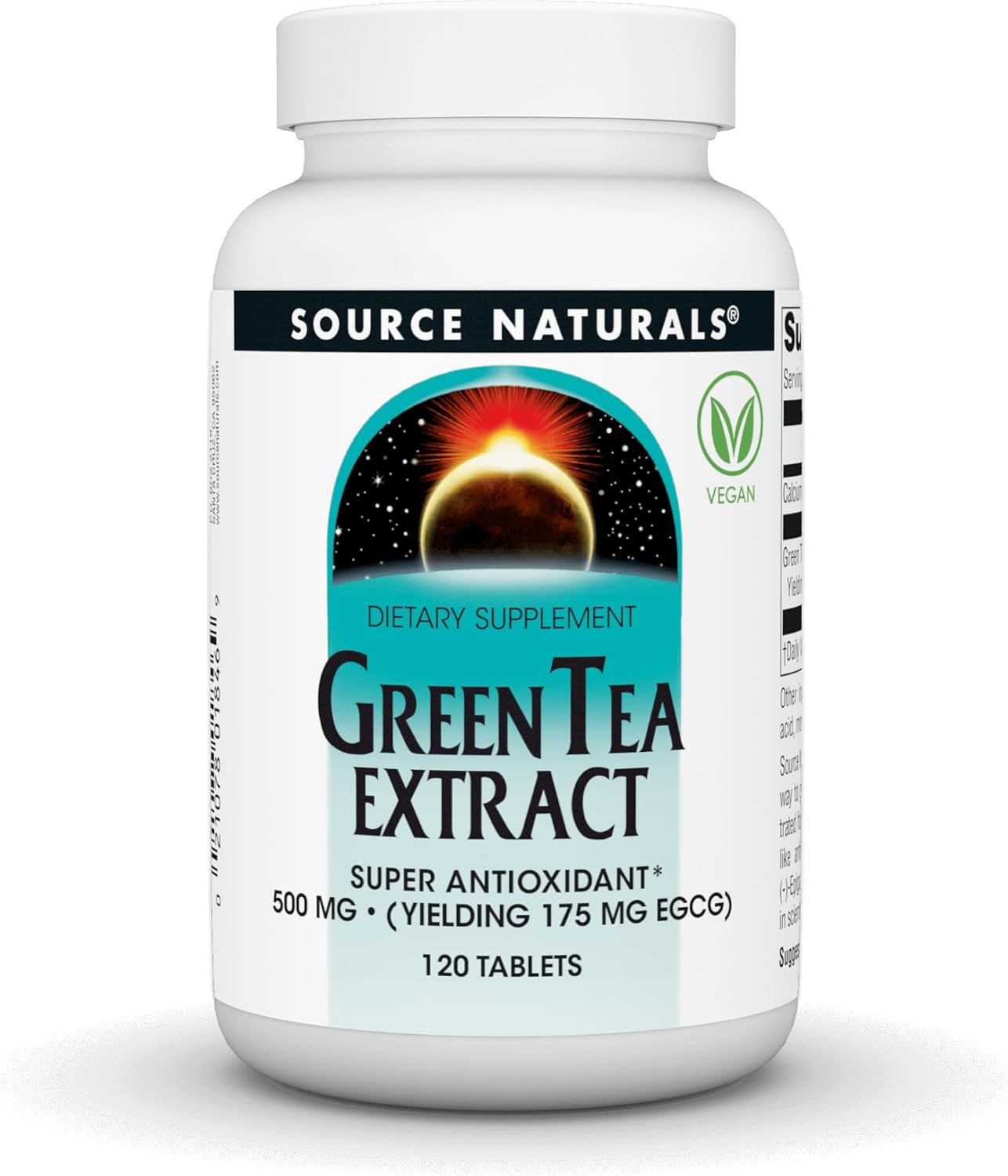 Source Naturals Green Tea Extract - Super Antioxidant* 500mg (YIELDING 175 mg EGCG) - 120 Tablets
