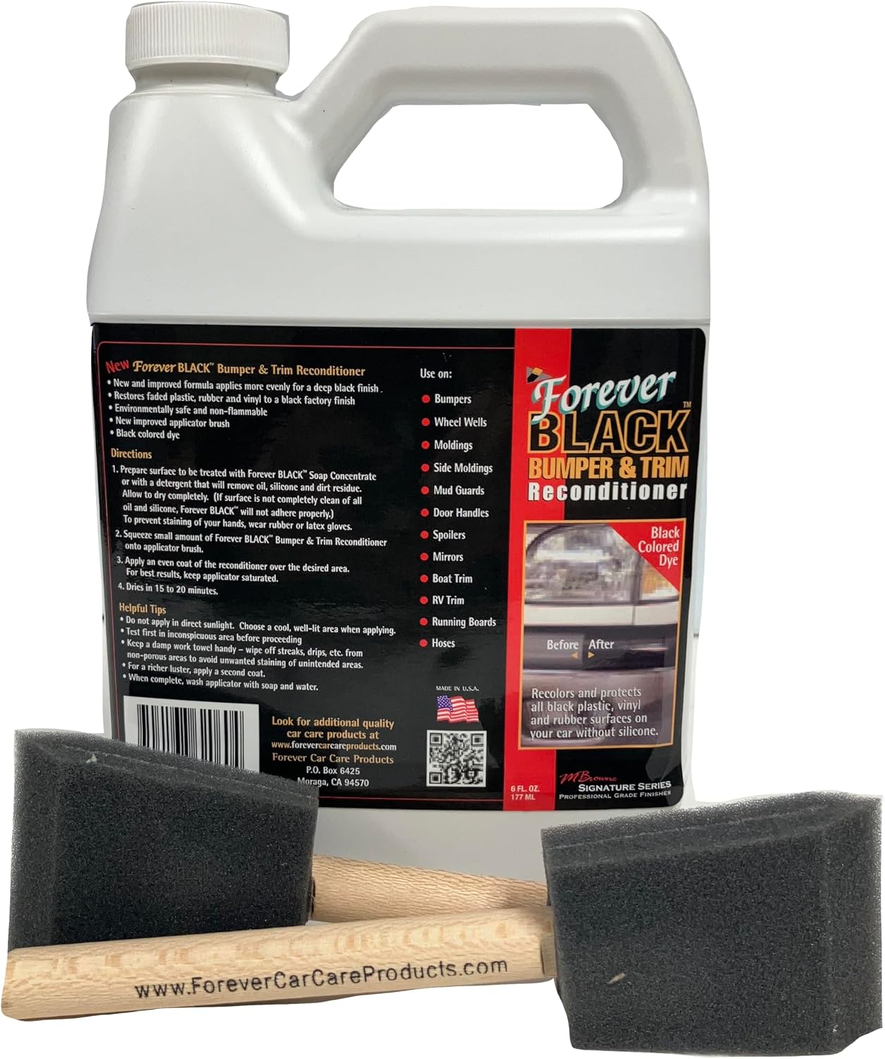 FOREVER BLACK Bumper & Trim Conditioner, 32oz