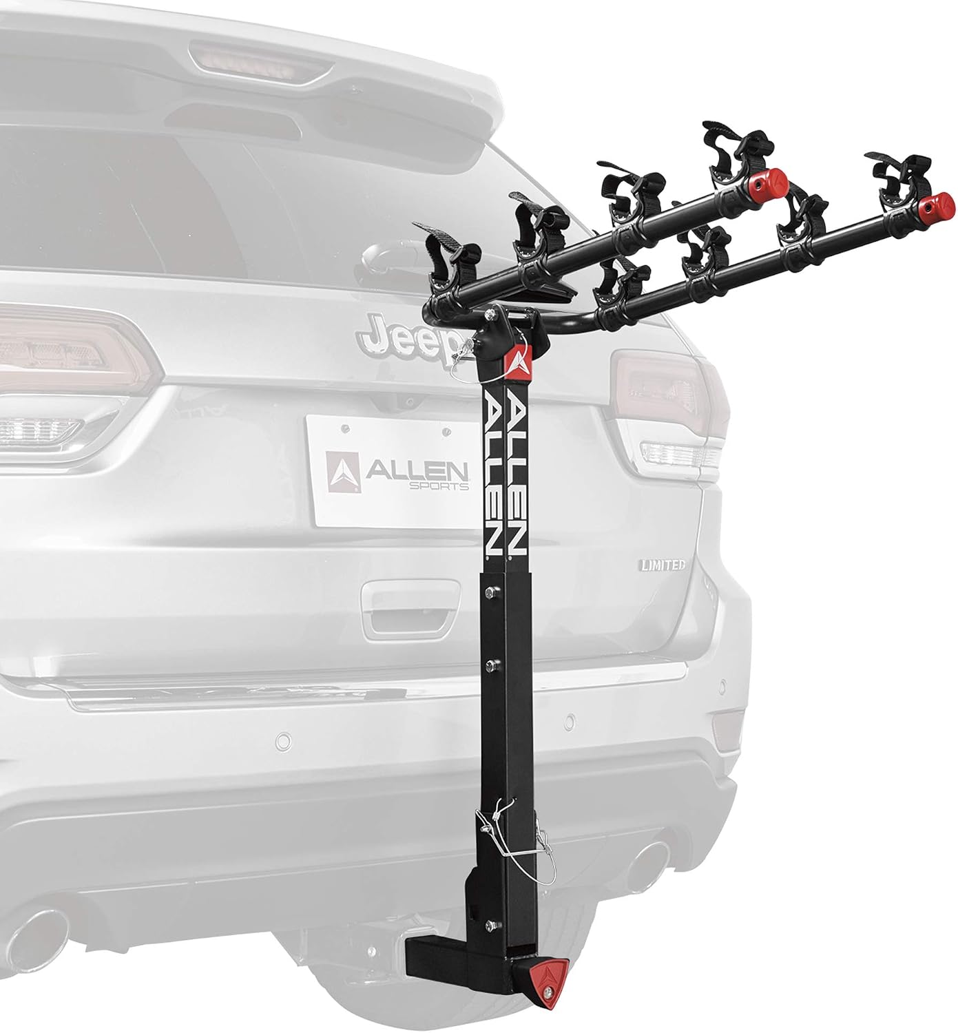 Allen Sports Deluxe 4-Bike Hitch Mount Rack (2-Inch Receiver) , Black