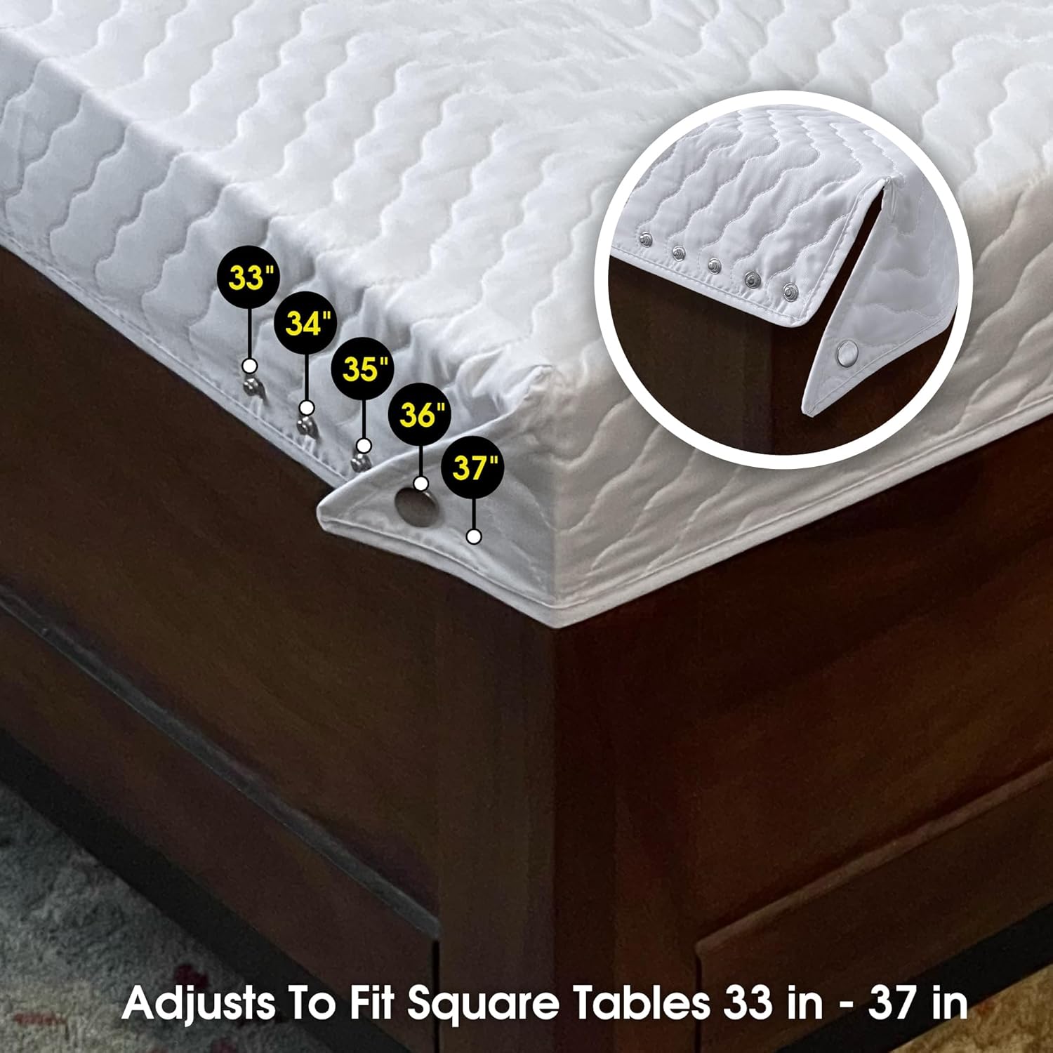 34" Square Card Table Cover