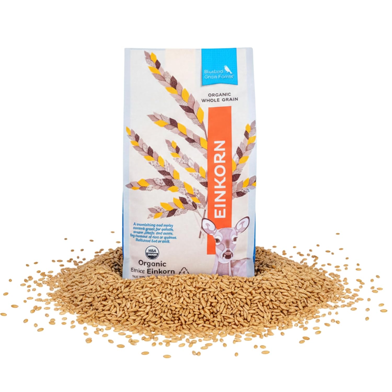 Bluebird Grain Farms Organic Whole Grain Einkorn, 1 Lb.