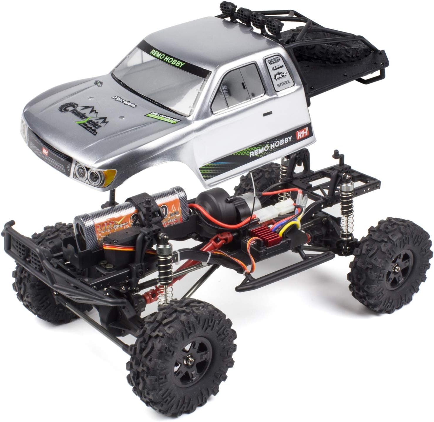 Cheerwing 1:10 Scale Rock Crawler 4WD Off-Road Remote Control Truck | 2.4Ghz, Brushed Motor, Waterproof ESC, 20-25km/h Speed, .2V 2500mAh