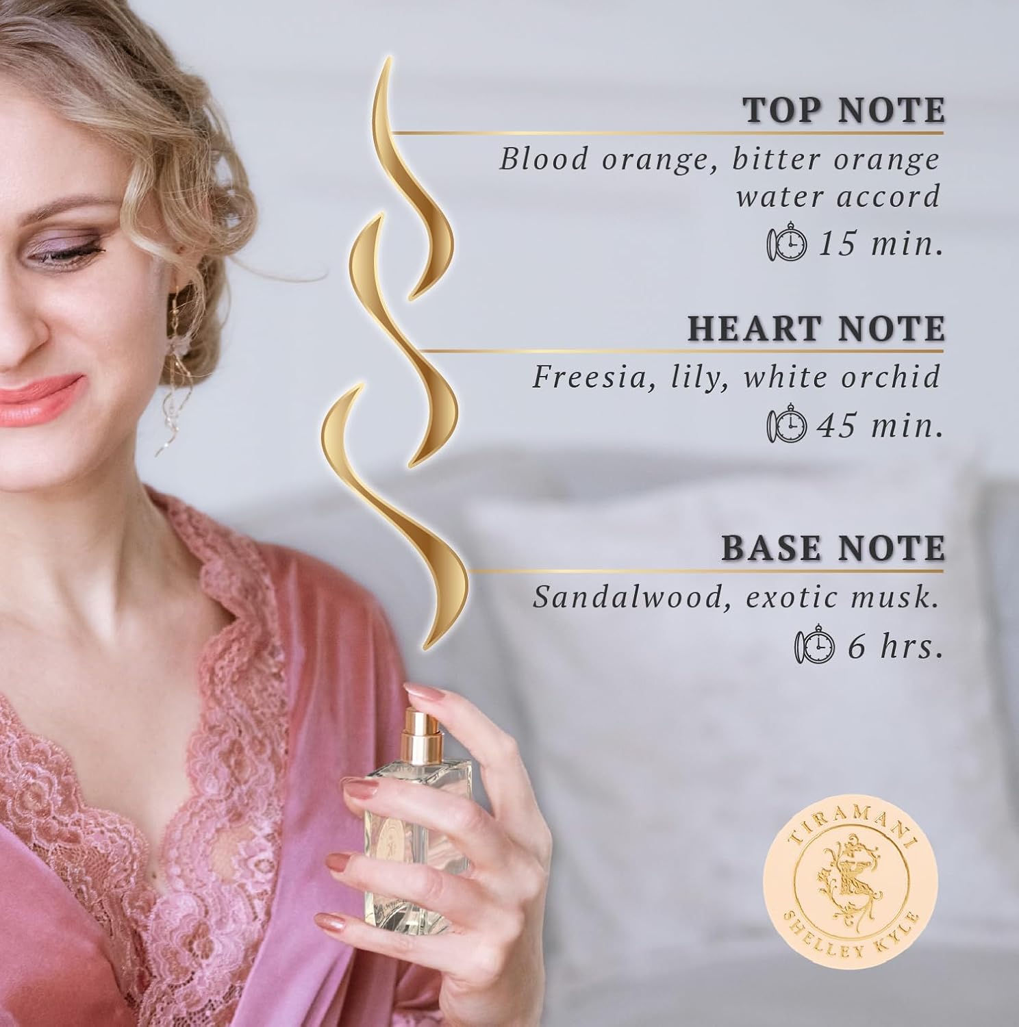 Tiramani Perfume with Perfect Floral Fragrance, Long-Lasting Scent, Great Choice for Everyday Wear, 30ml