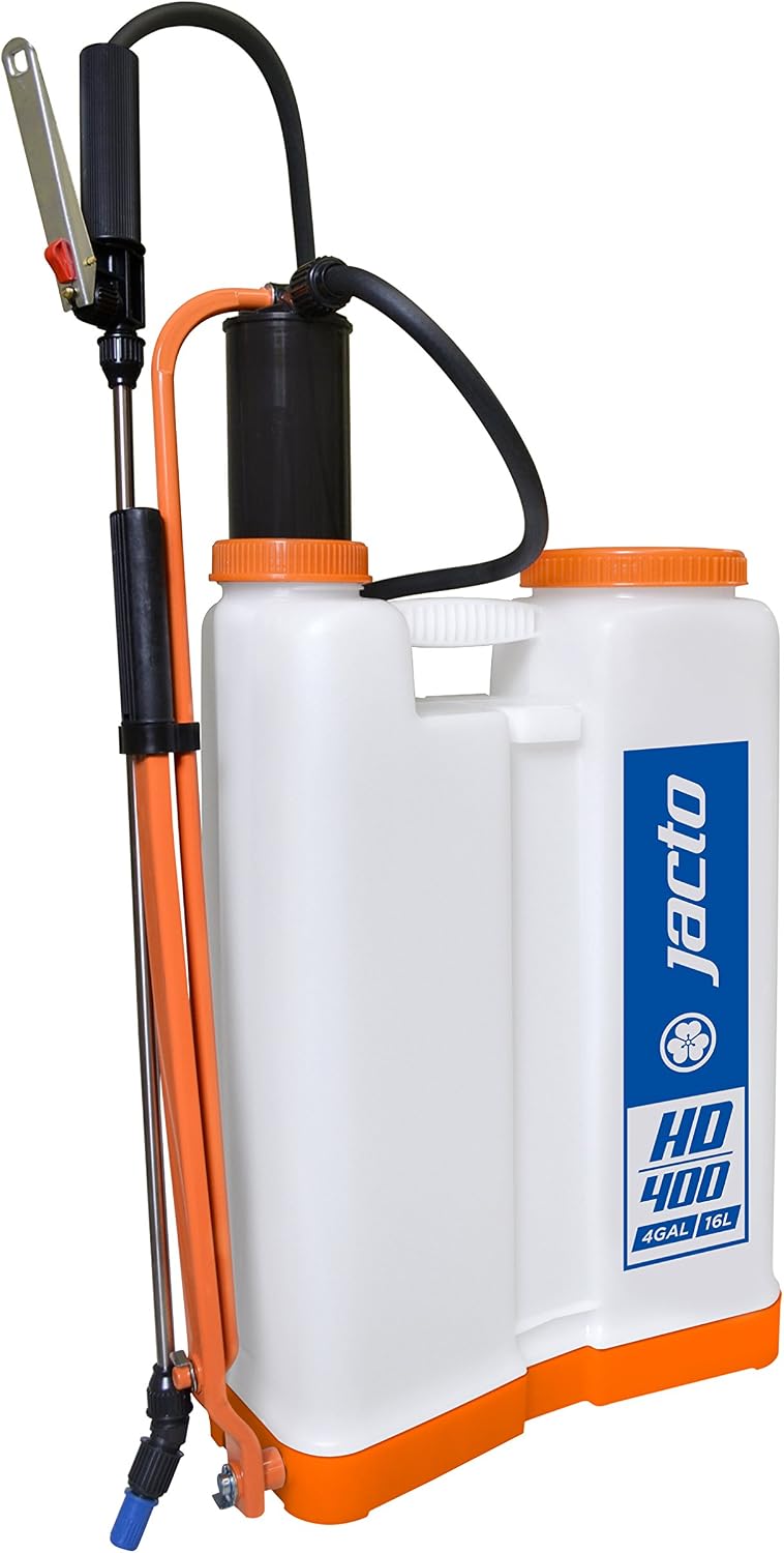 Jacto HD-400 Heavy-Duty 4-Gallon Sprayer – Versatile & Durable for Landscapers, Farmers & Homeowners | Ergonomic Design