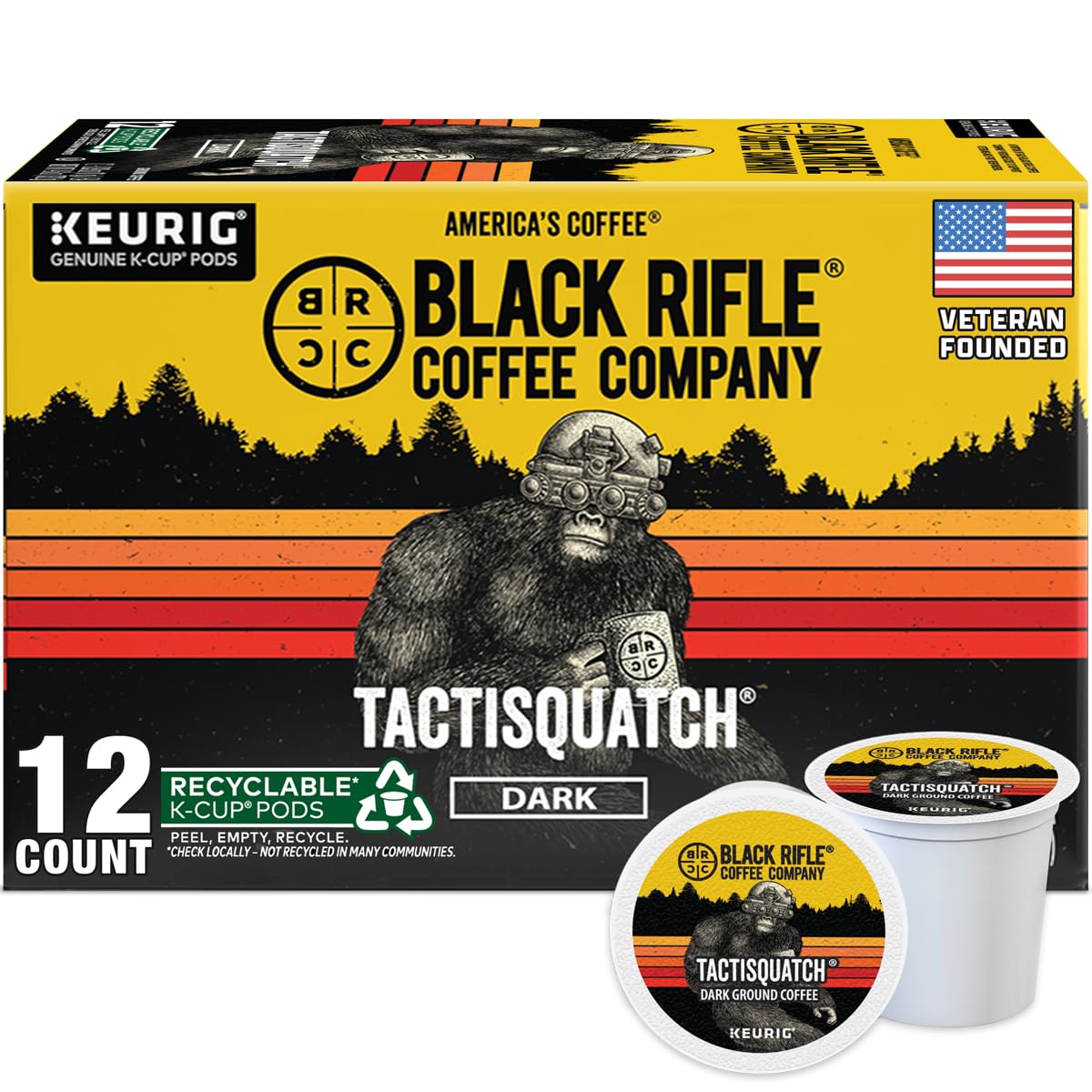 Black Rifle Coffee Dark Roast K Cup Coffee Beyond Black 32 Count